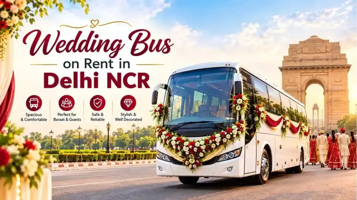 Wedding Bus on Rent in Delhi NCR - Best Rate for Marriage