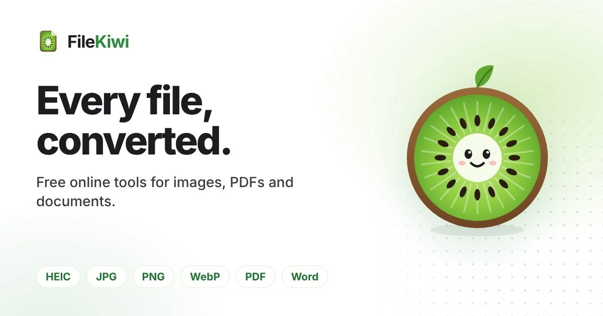 FileKiwi: Free Online File Converter and PDF Tools