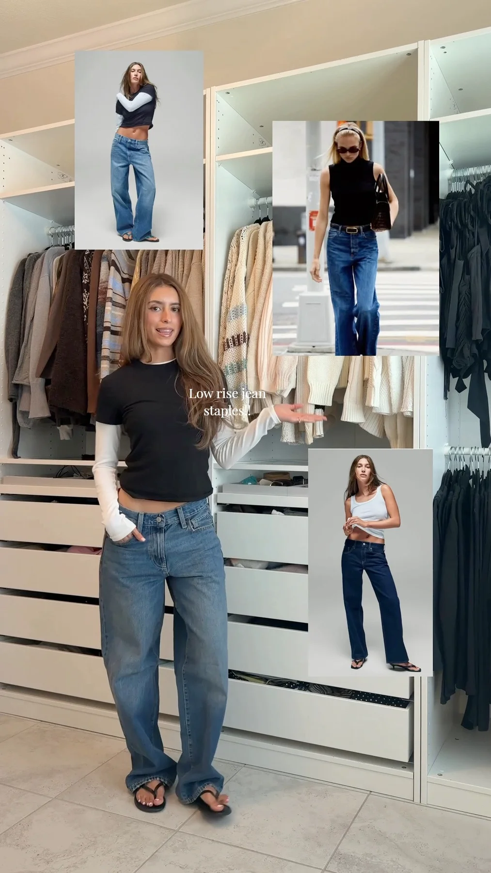 Low rise jeans staples 👖