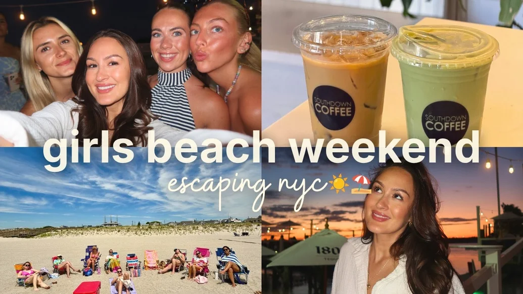 girls beach weekend!!! (escaping nyc, beach time, nights out, silly hours )