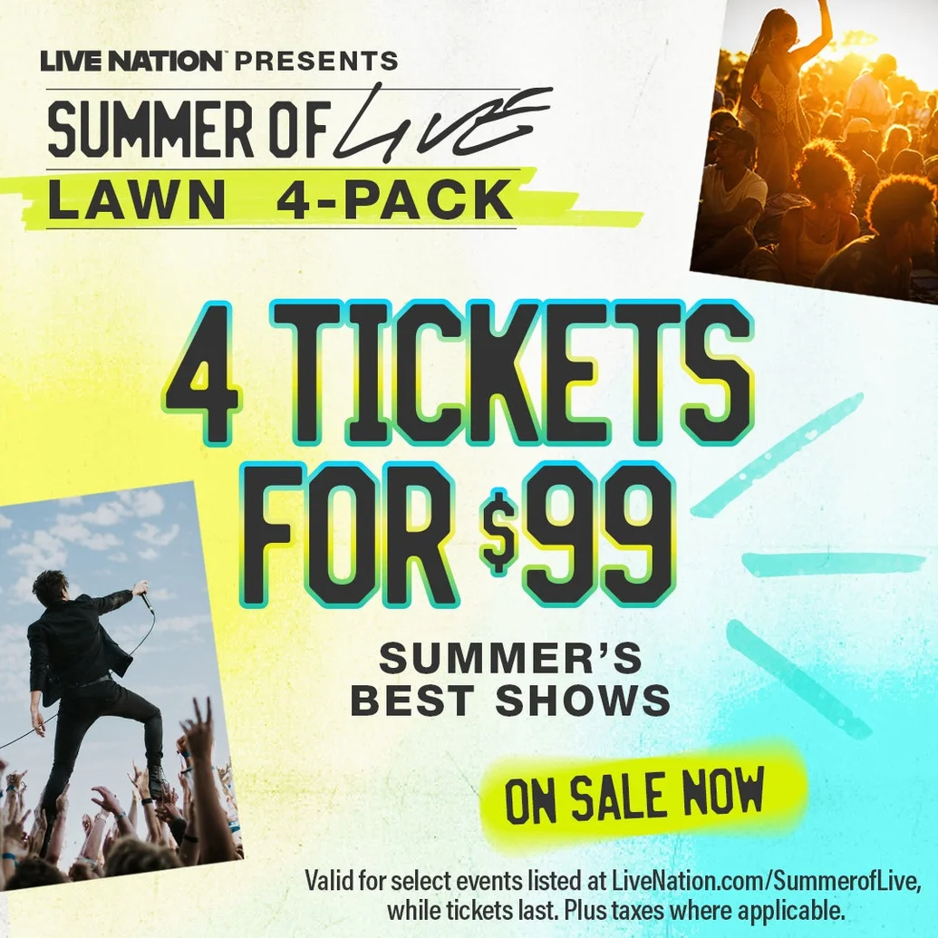 Summer of Live - 4 for $99 Lawn Tickets - Talking Stick Resort Amphitheatre