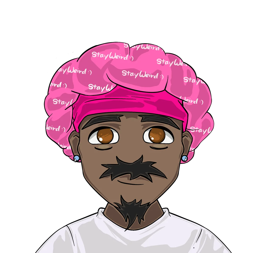 Pink "Stay Weird" Bonnet