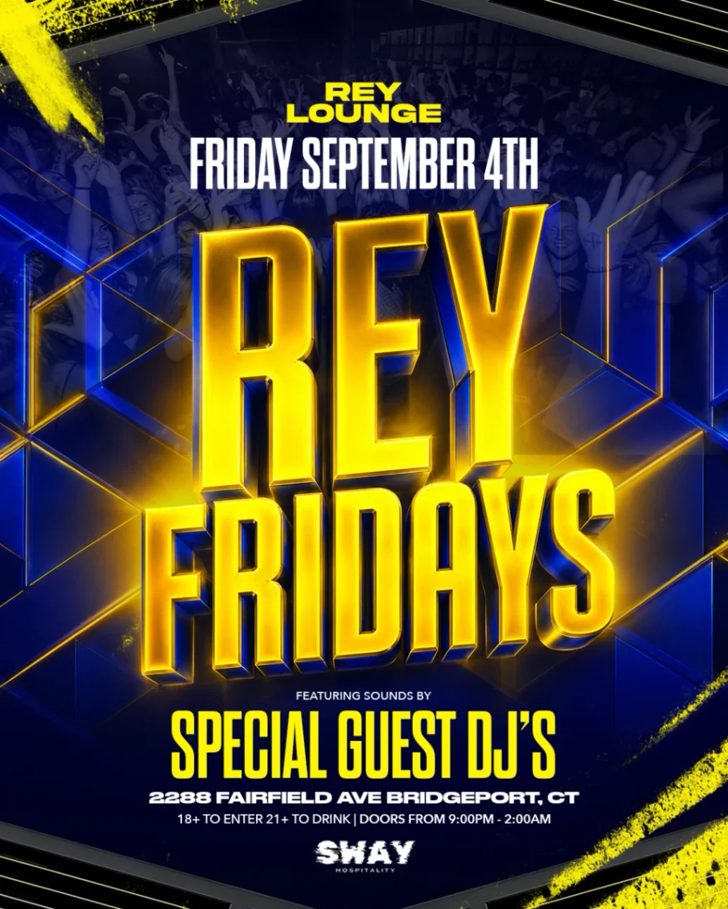 Rey Friday's: Sylly Week Glow Party 9/4 | Rey Lounge