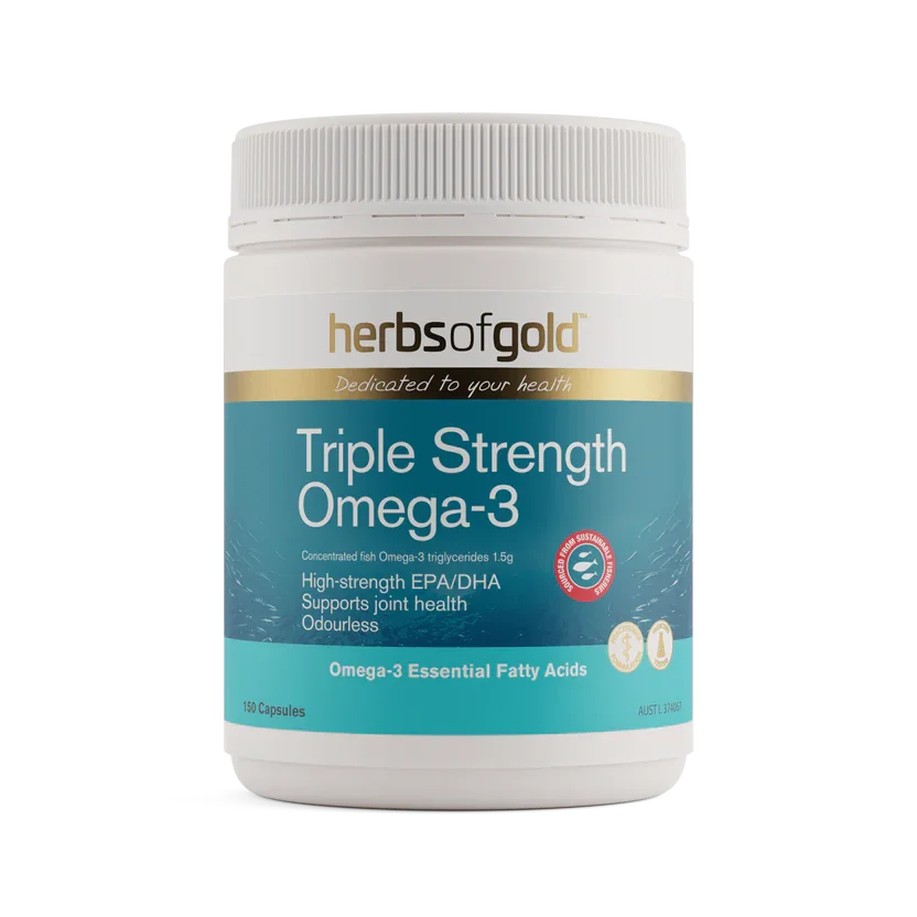 Herbs of Gold Triple Strength Omega-3 | Fish Oil – Nourishing Apothecary