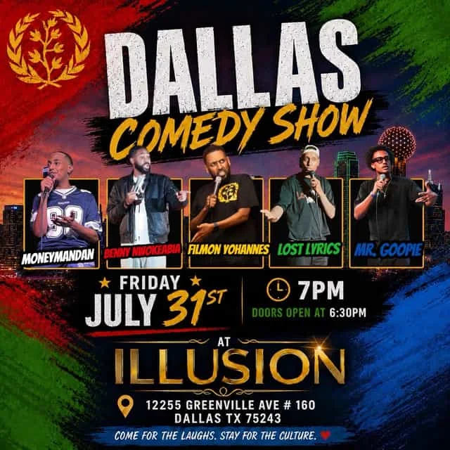 Eritrean Festival Comedy Show | Lost Lyrics | Fri, Jul 31, 2026 | Illusion