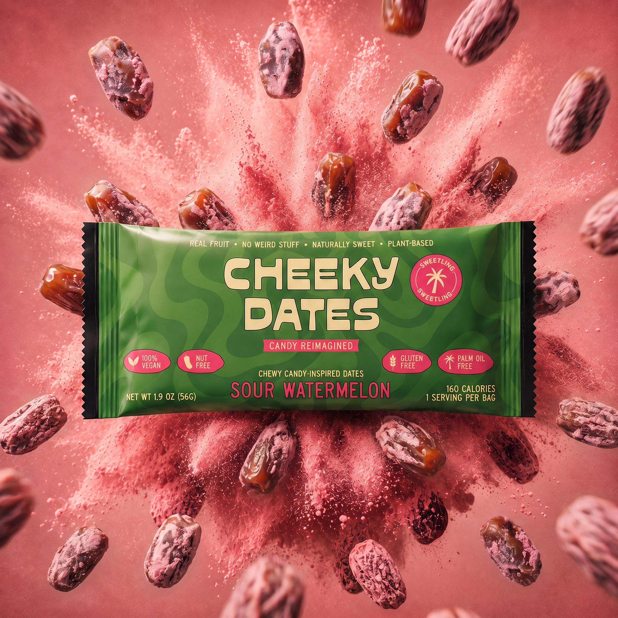Sour Watermelon Candy | Plant-Based, No Added Sugar – Sweetling