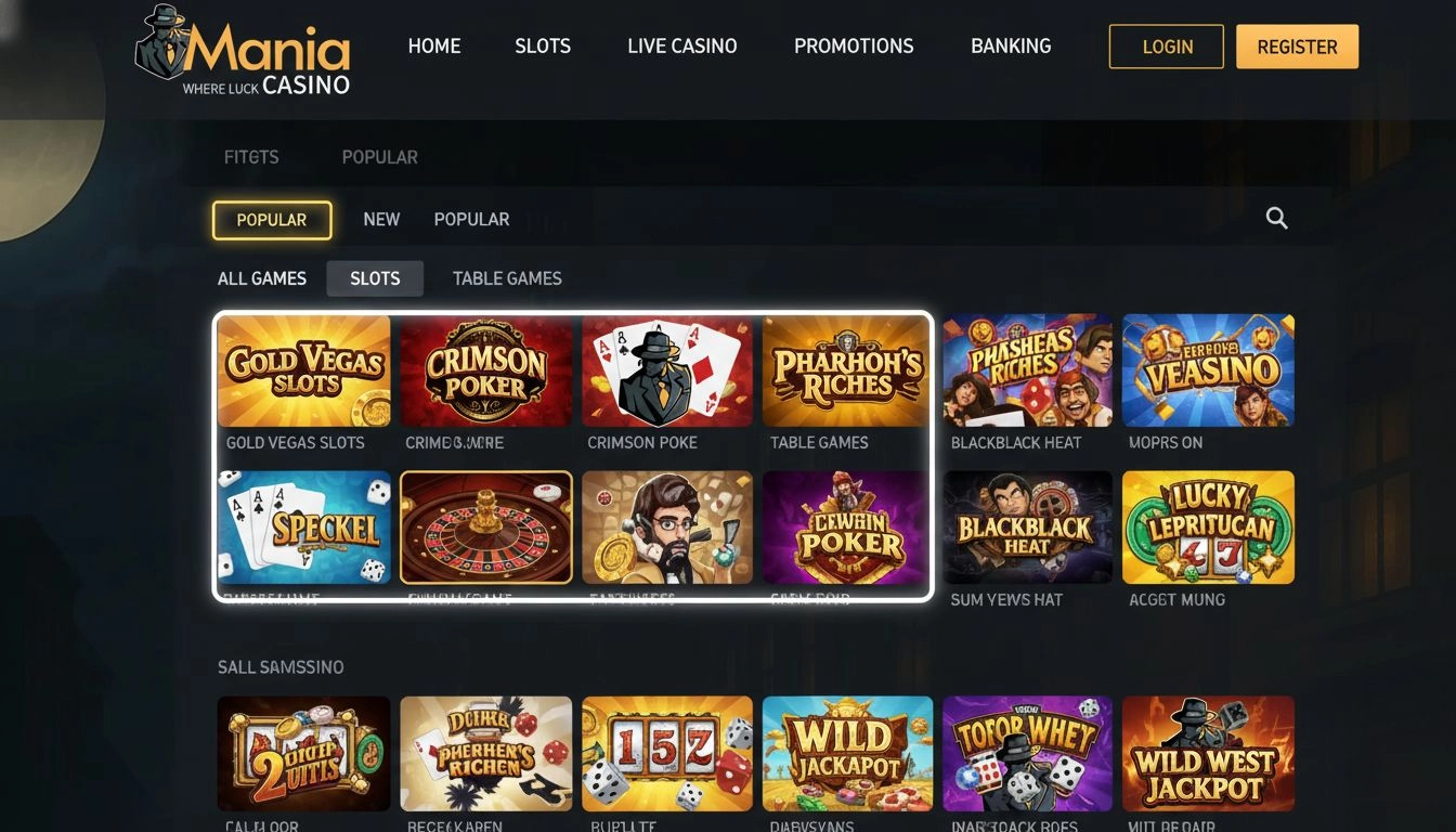 Mania Casino login ⭐️ ManiaCasino Play online slots and games