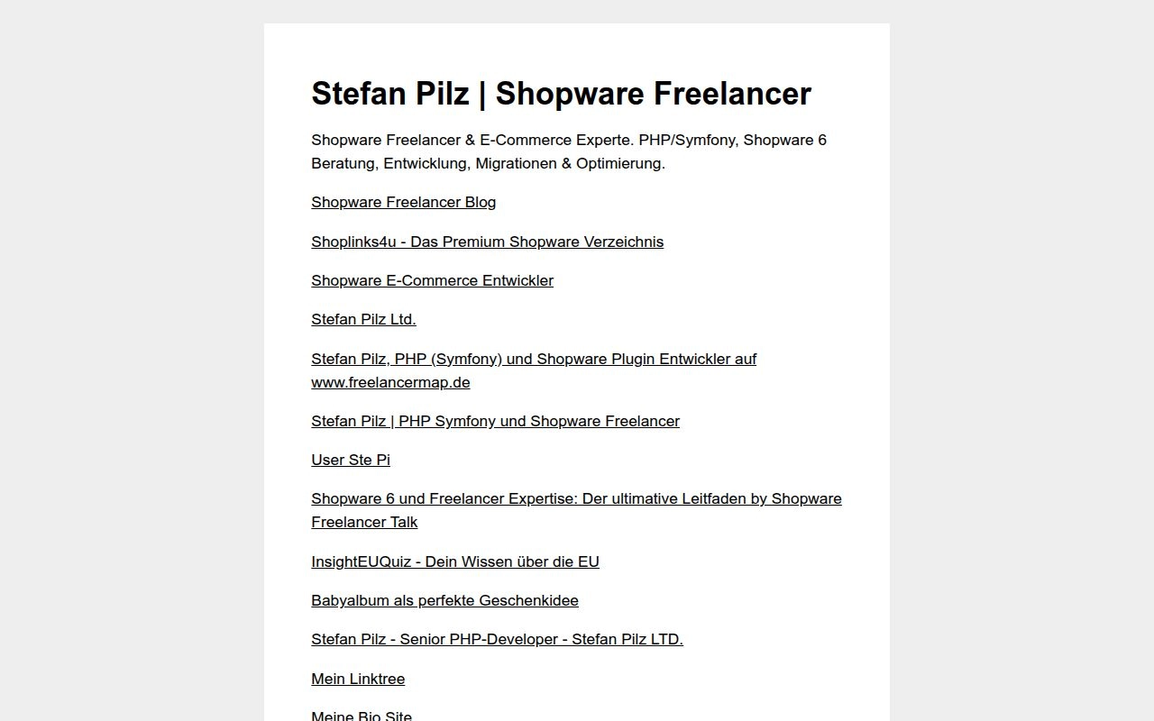 Stefan Pilz | Shopware Freelancer