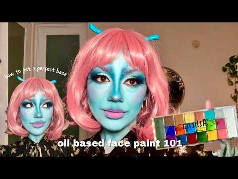 Oil based face paints 101 - how to get a perfect base