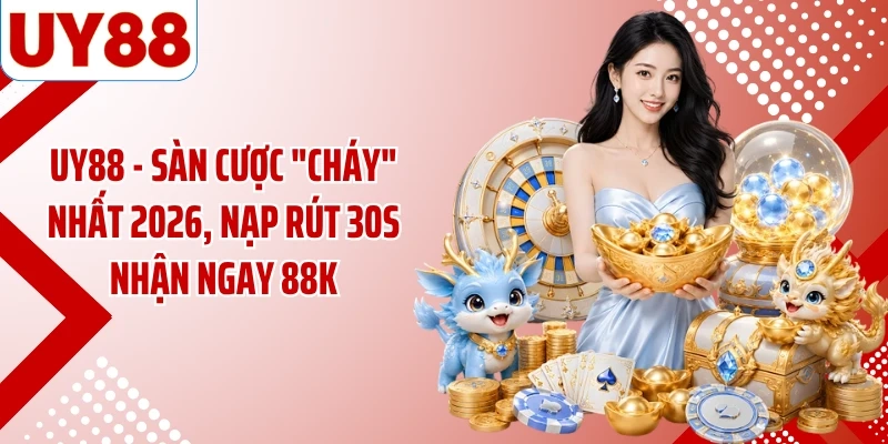 UY88 - Sàn Cược "Cháy" Nhất 2026, Nạp Rút 30s Nhận Ngay 88K