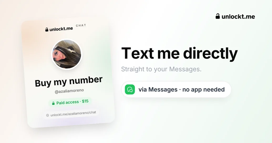 TEXT ME 💚 (my personal number)