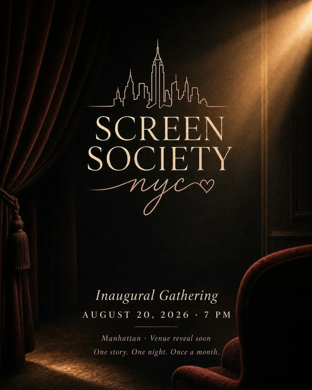 RSVP to Screen Society NYC: Inaugural Gathering | Partiful