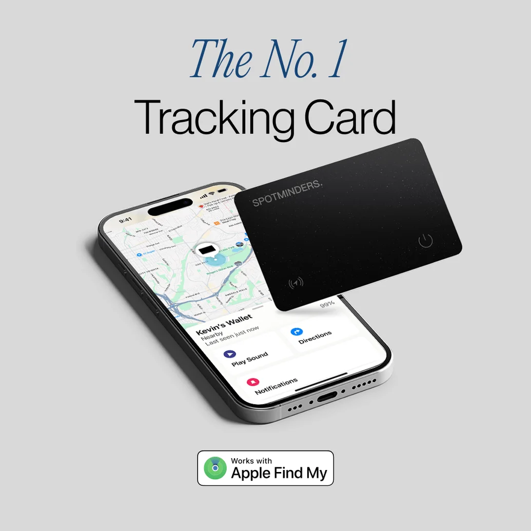 Wallet Tracking Card | Find My Wallet Tracker | Spotminders.