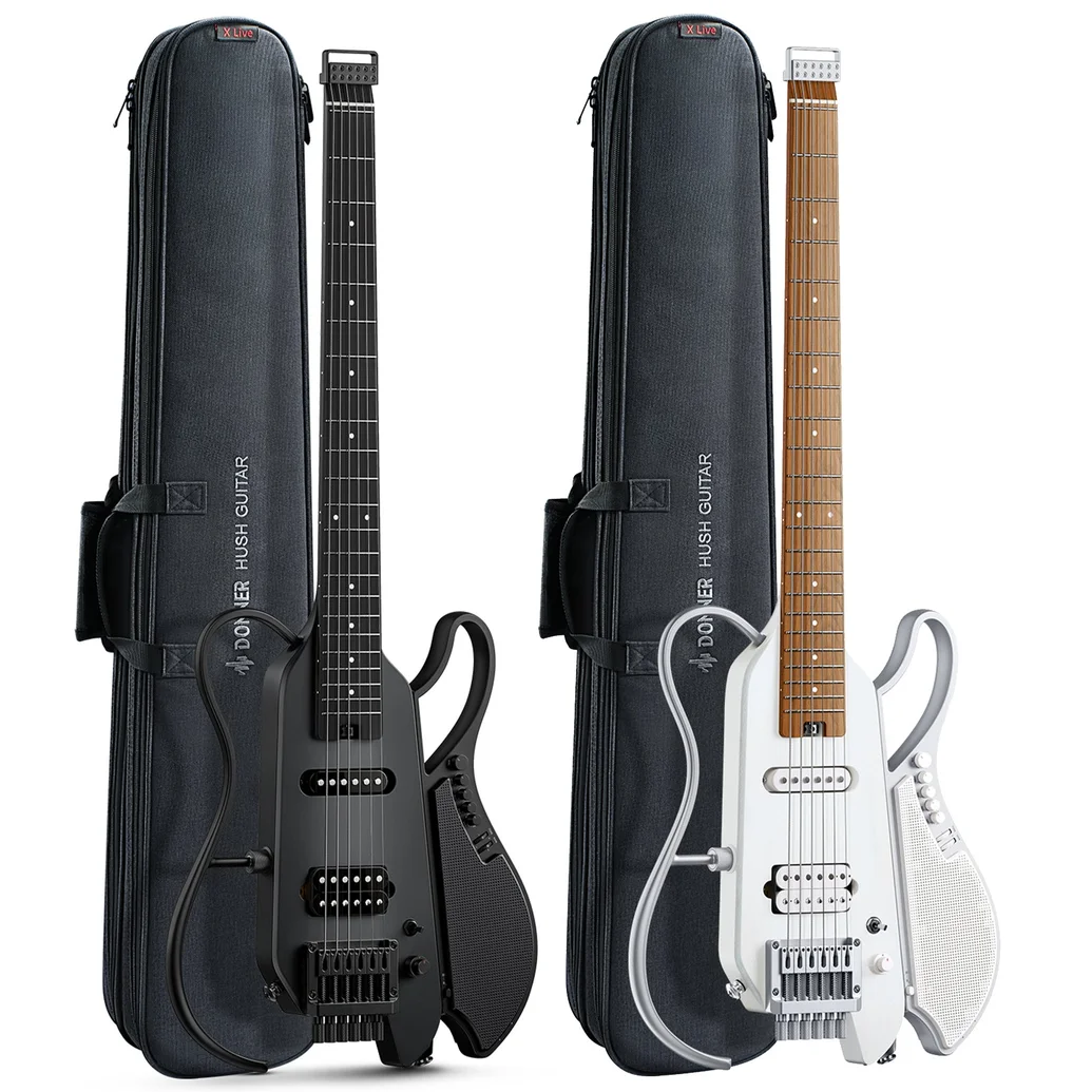 Donner HUSH X LIVE Travel Guitar with Speaker