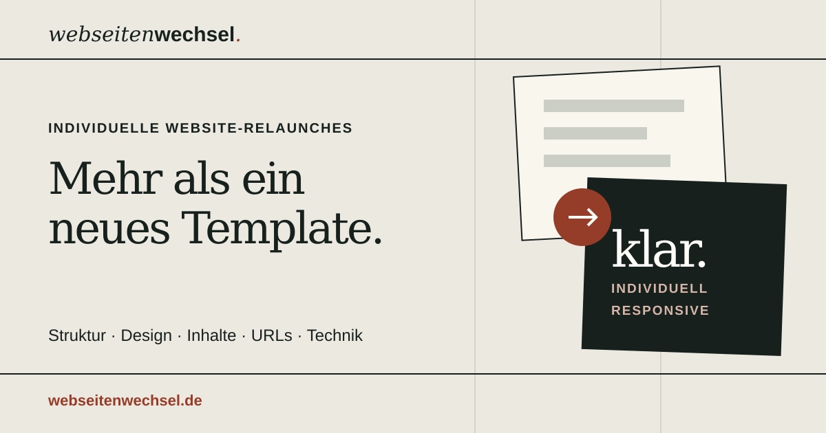 Webseitenwechsel