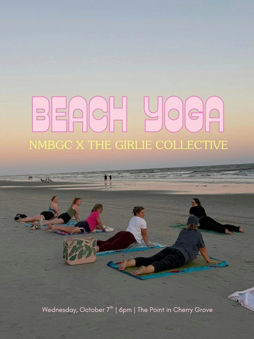 RSVP to Beach Yoga with The Girlie Collective | Wednesday, October 7th @ 6:30pm