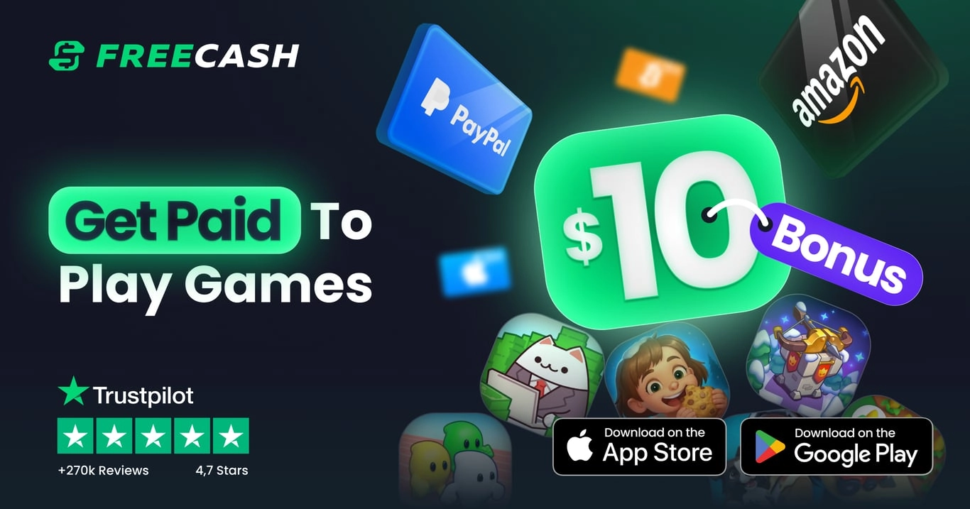 Freecash: Get Paid for Games & Surveys | Earn Real Cash