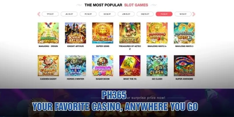PH365 | Your Favorite Casino, Anywhere You Go