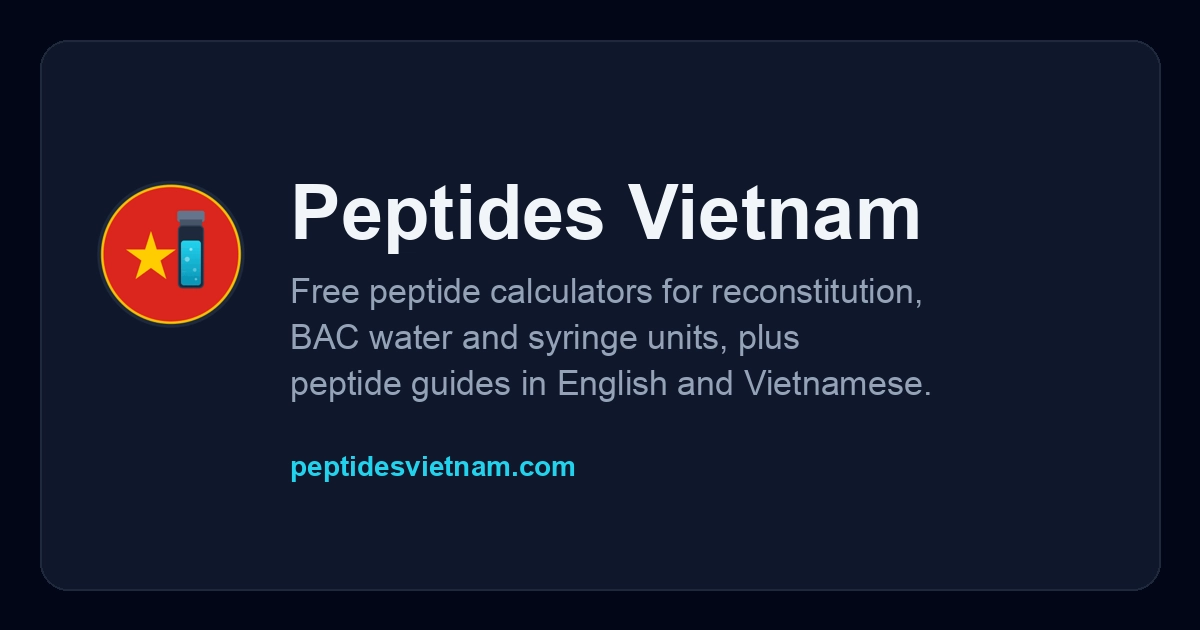 Peptides Vietnam | Complete Guide to Peptides in Vietnam