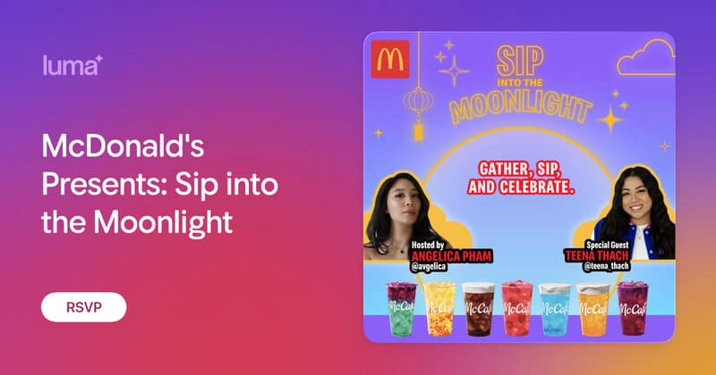 Hang out with me in Seattle x McDonalds 9/26!
