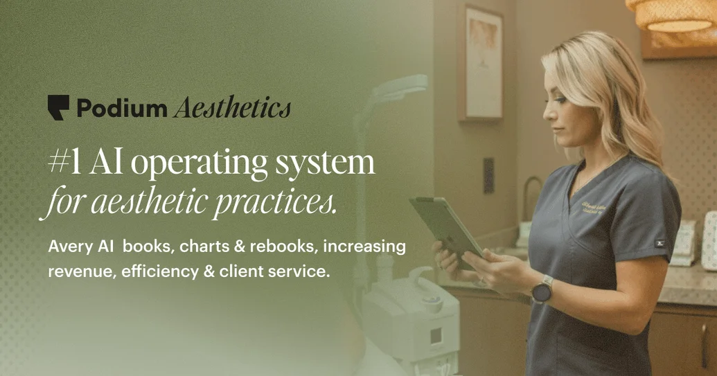 Book a PODIUM Demo: AI Operating System for Aesthetic Practices | Podium for Aesthetics
