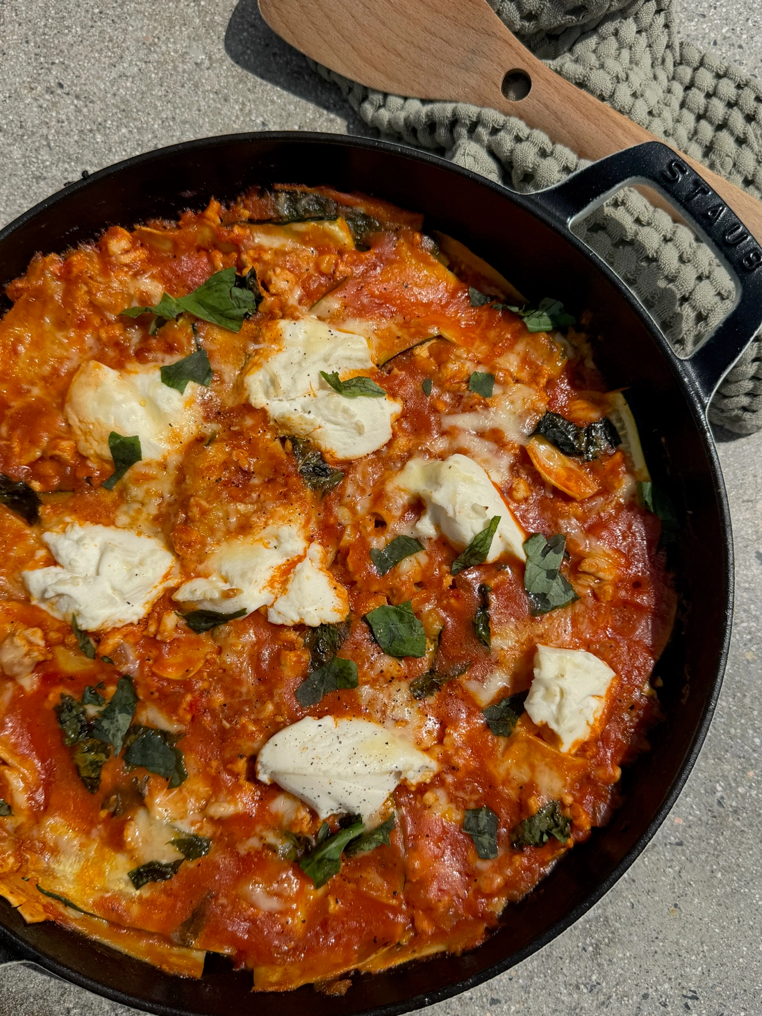 NEW!! Easy One-Pan Skillet Lasagna