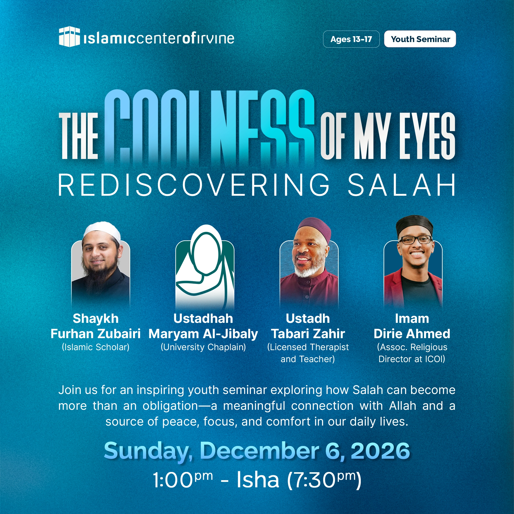 THE COOLNESS OF MY EYES: Rediscovering Salah
