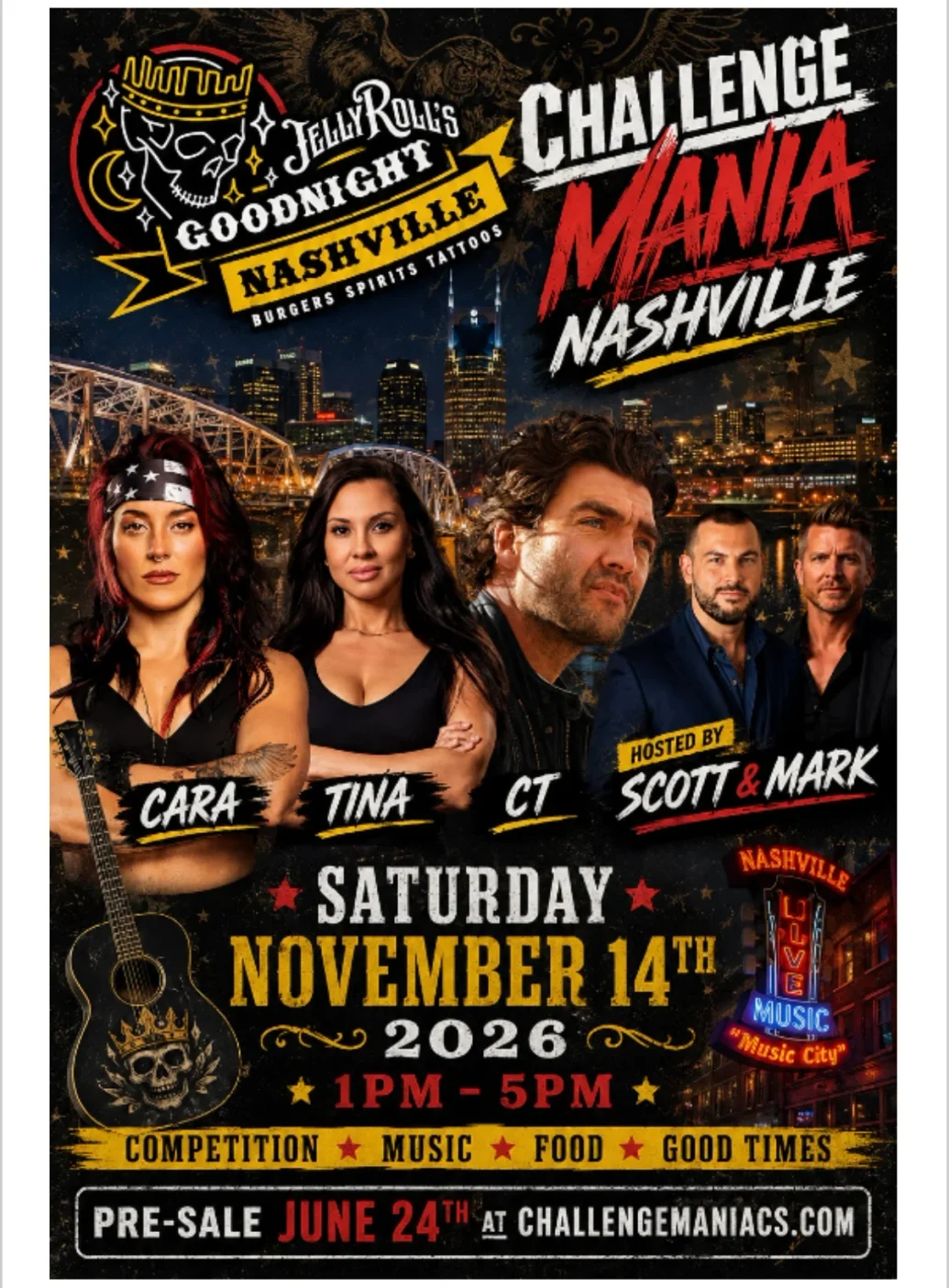 🎟️NOV 14 📍 Nashville /Challenge Mania Live