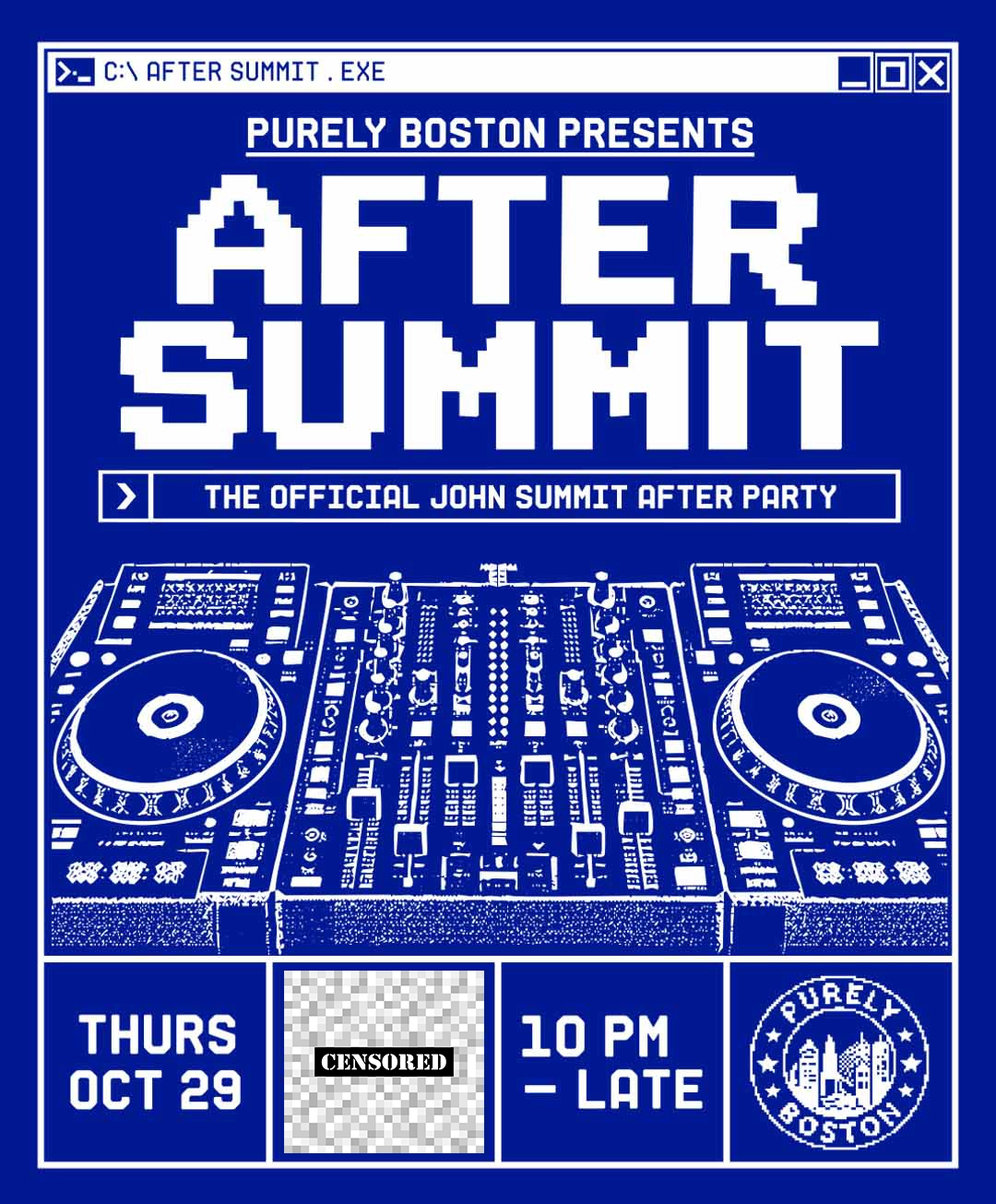 AFTER SUMMIT | OFFICIAL JOHN SUMMIT BOSTON AFTER PARTY