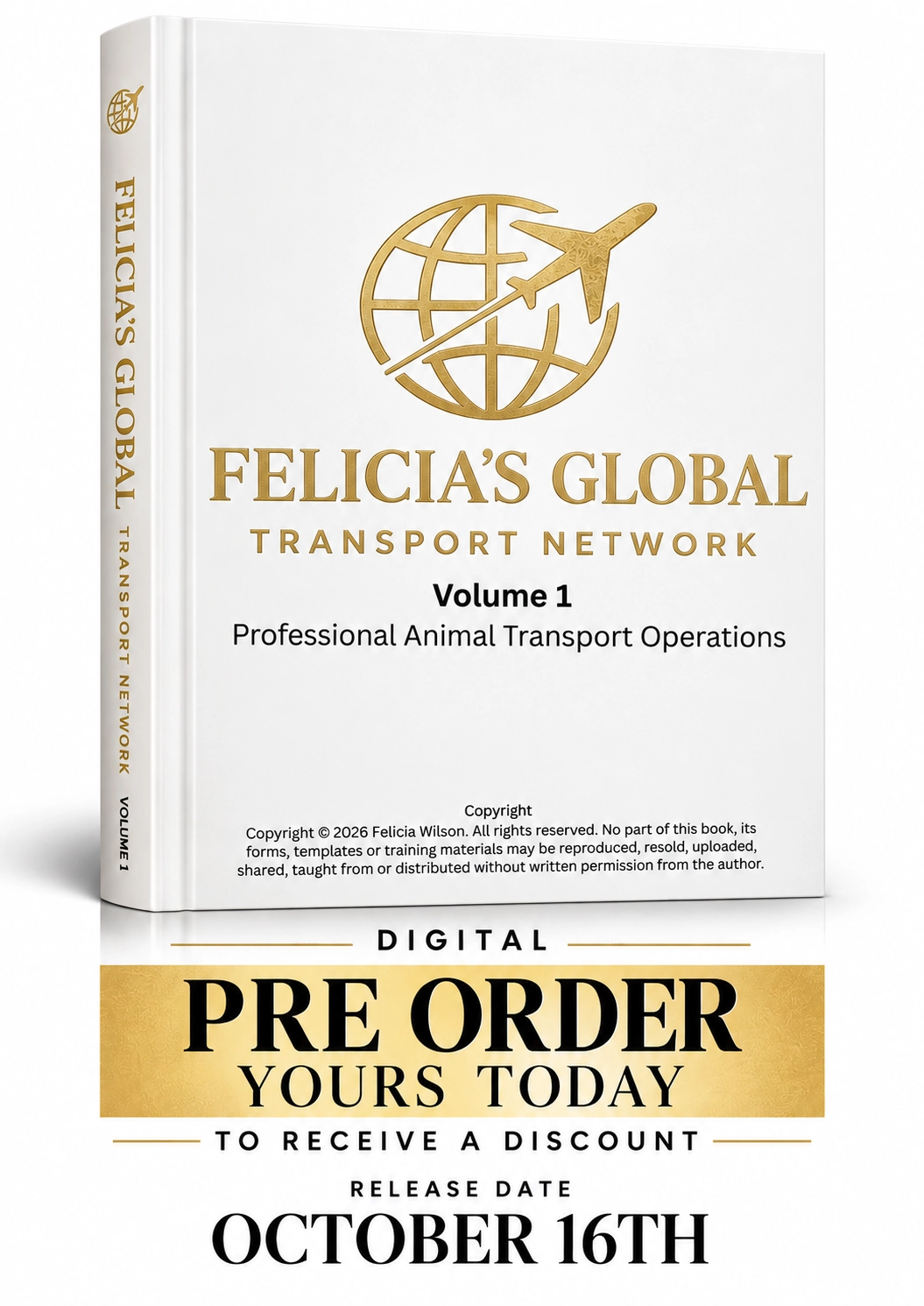 PRE ORDER YOUR ANIMAL TRANSPORT MANUAL
