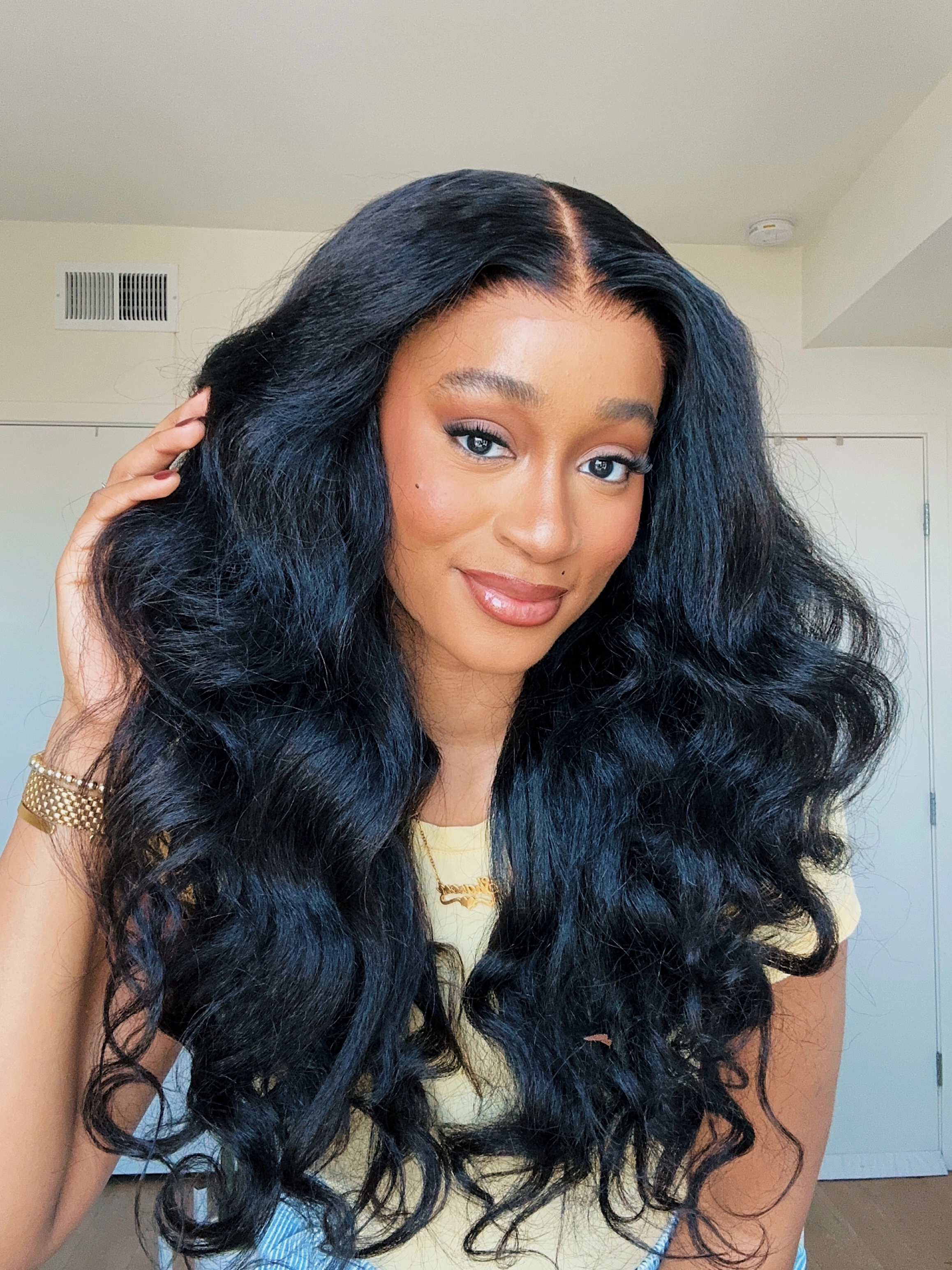 Kinky Straight Body Wave 7x6 HD Lace Wig | Luvme Hair