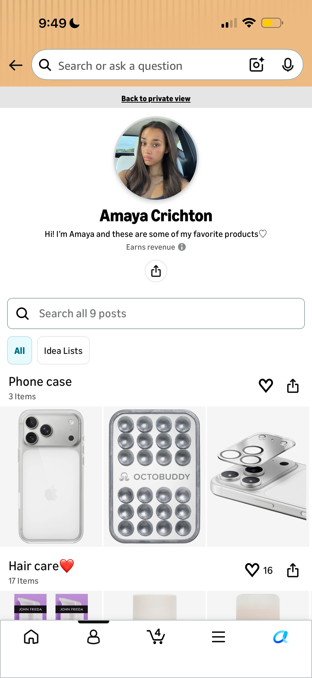 My Amazon storefront