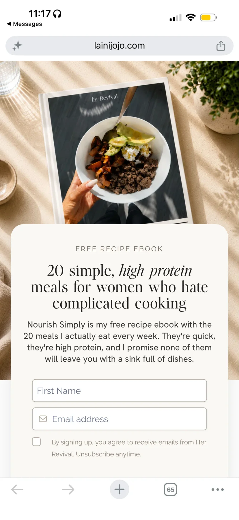 Download my high-protein cookbook