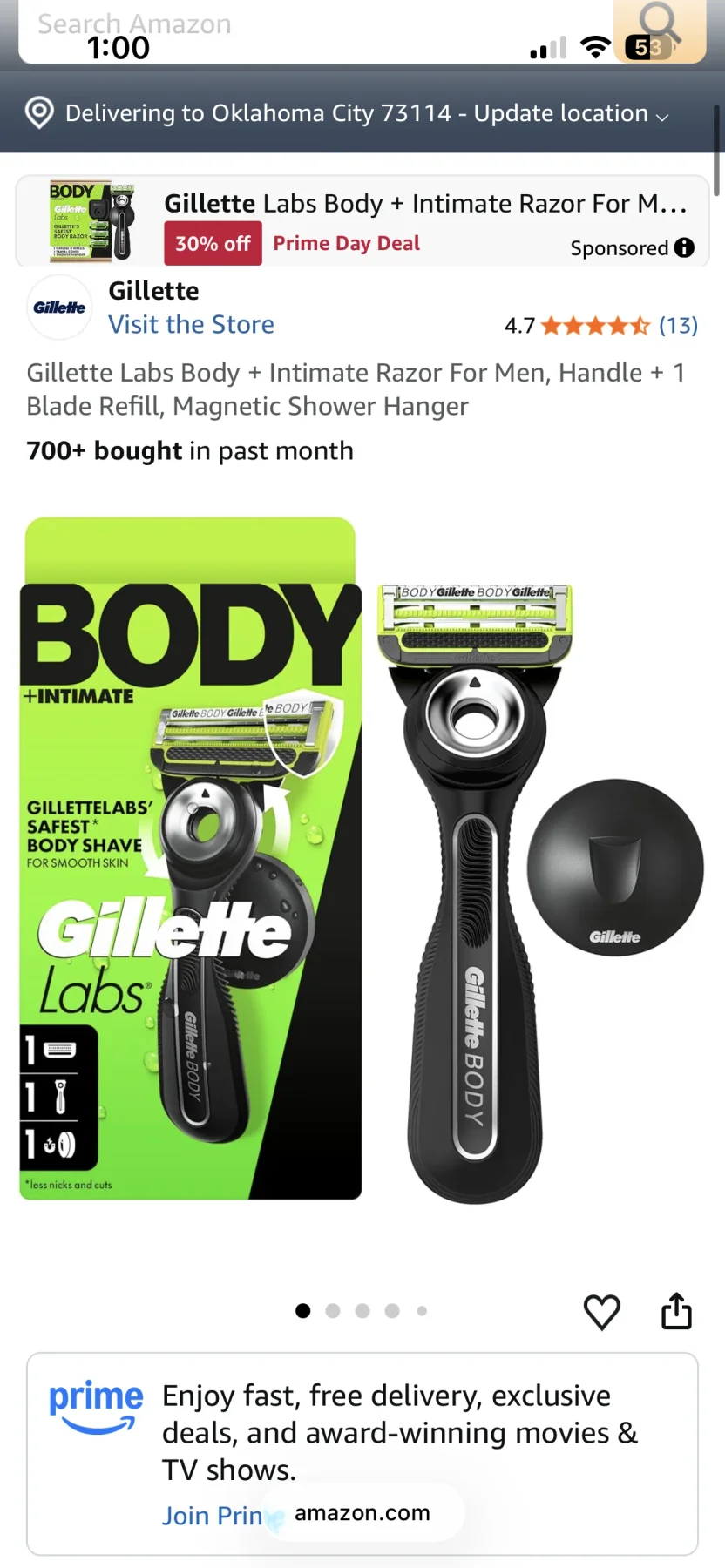 GilletteLabs Body Razor