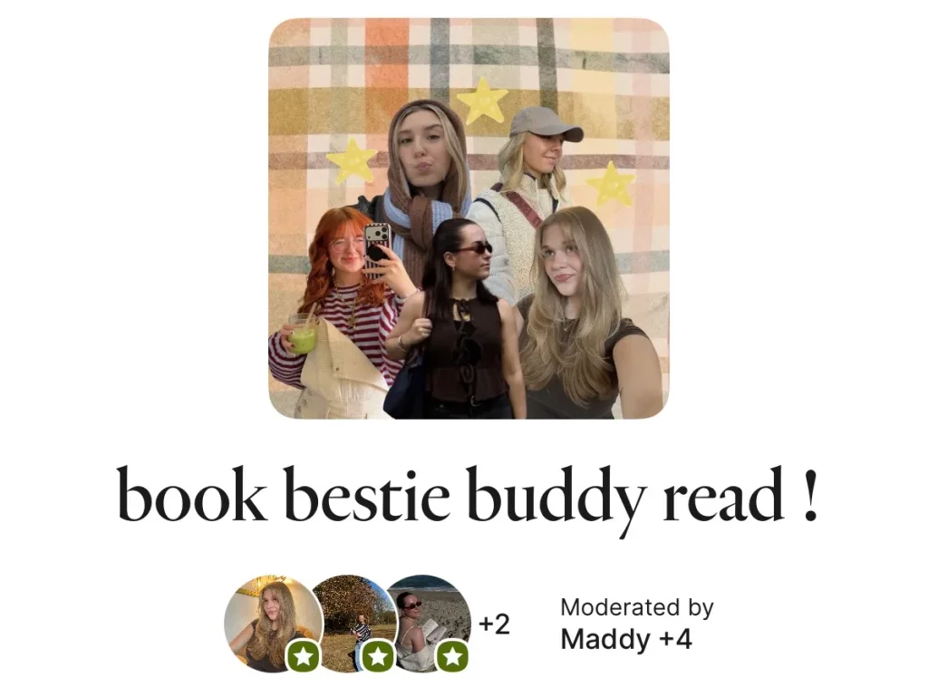 Book bestie buddy read club 📚