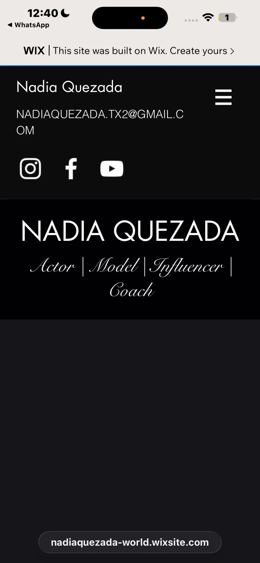 Nadia Quezada Website