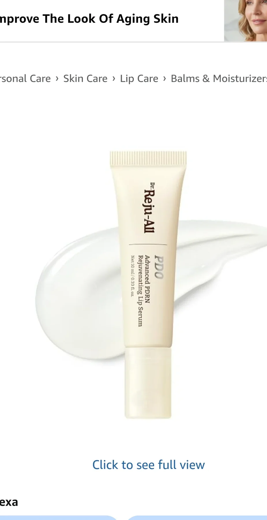 Amazon.com : Dr.Reju-All Advanced PDRN Rejuvenating Lip Serum 0.3 Fl Oz | Hydrating Lip Balm, Lipozip PDRN for Glowy, Dewy Lips, Gentle Exfoliating Lip Moisturizer, With Hibiscus & Lactic Acid : Beaut