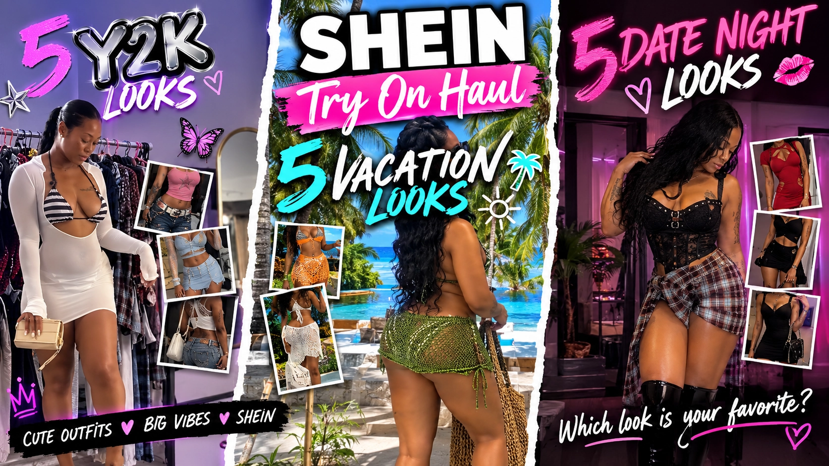 Shein Haul: Y2k, Vacation & Date Night Looks