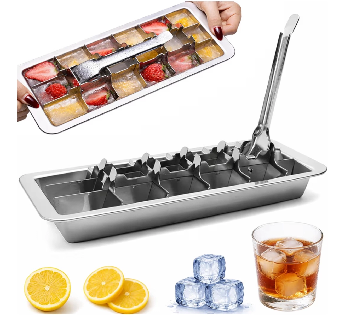 Stainless Steel Ice Cube Trays