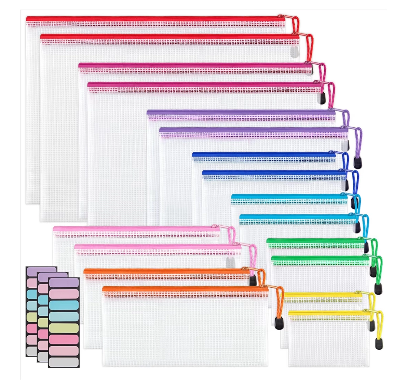 Mesh Zipper Pouch Bags