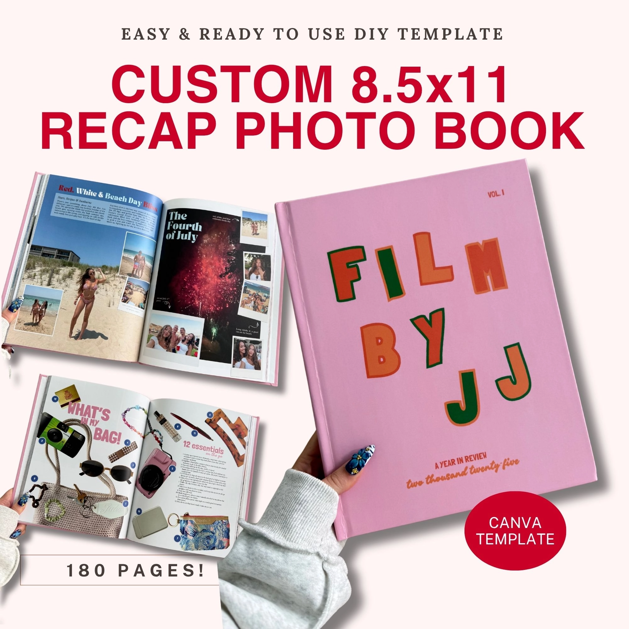 Yearbook Photo Book Template