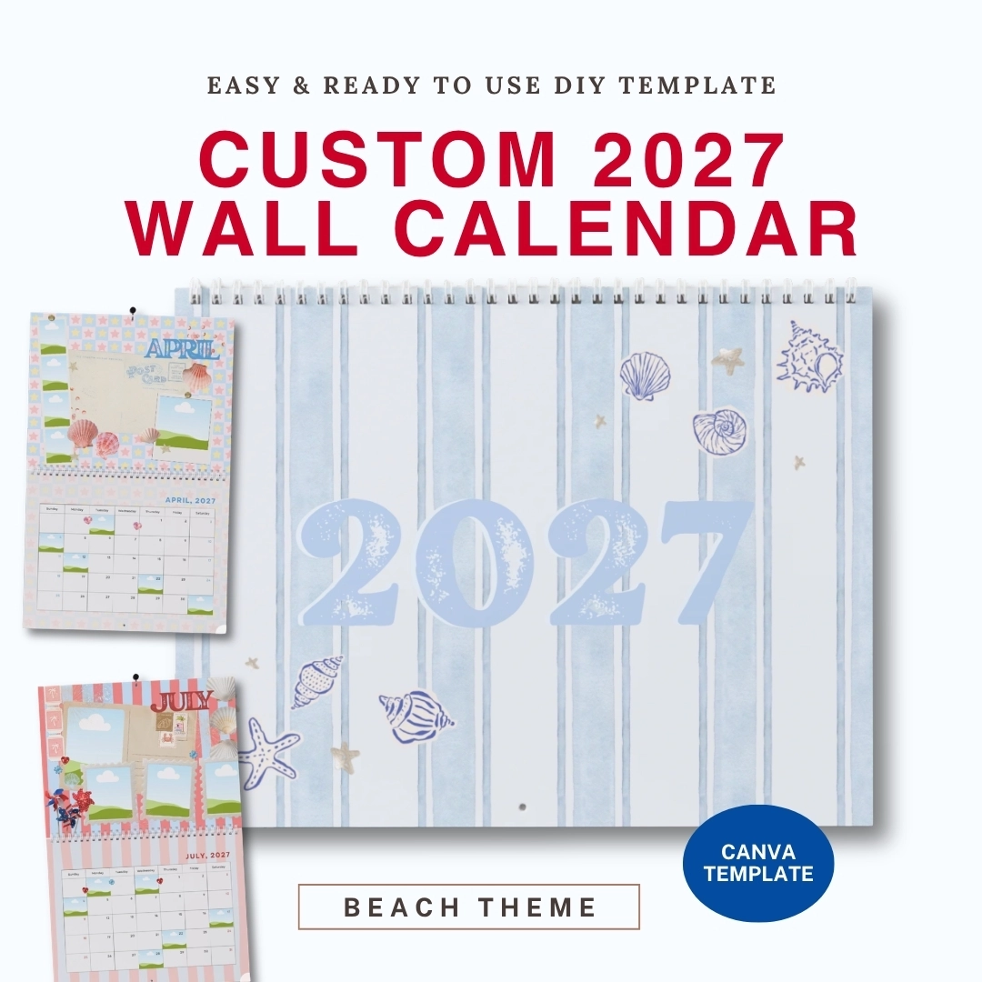 2027 Custom Calendar Template - Canva