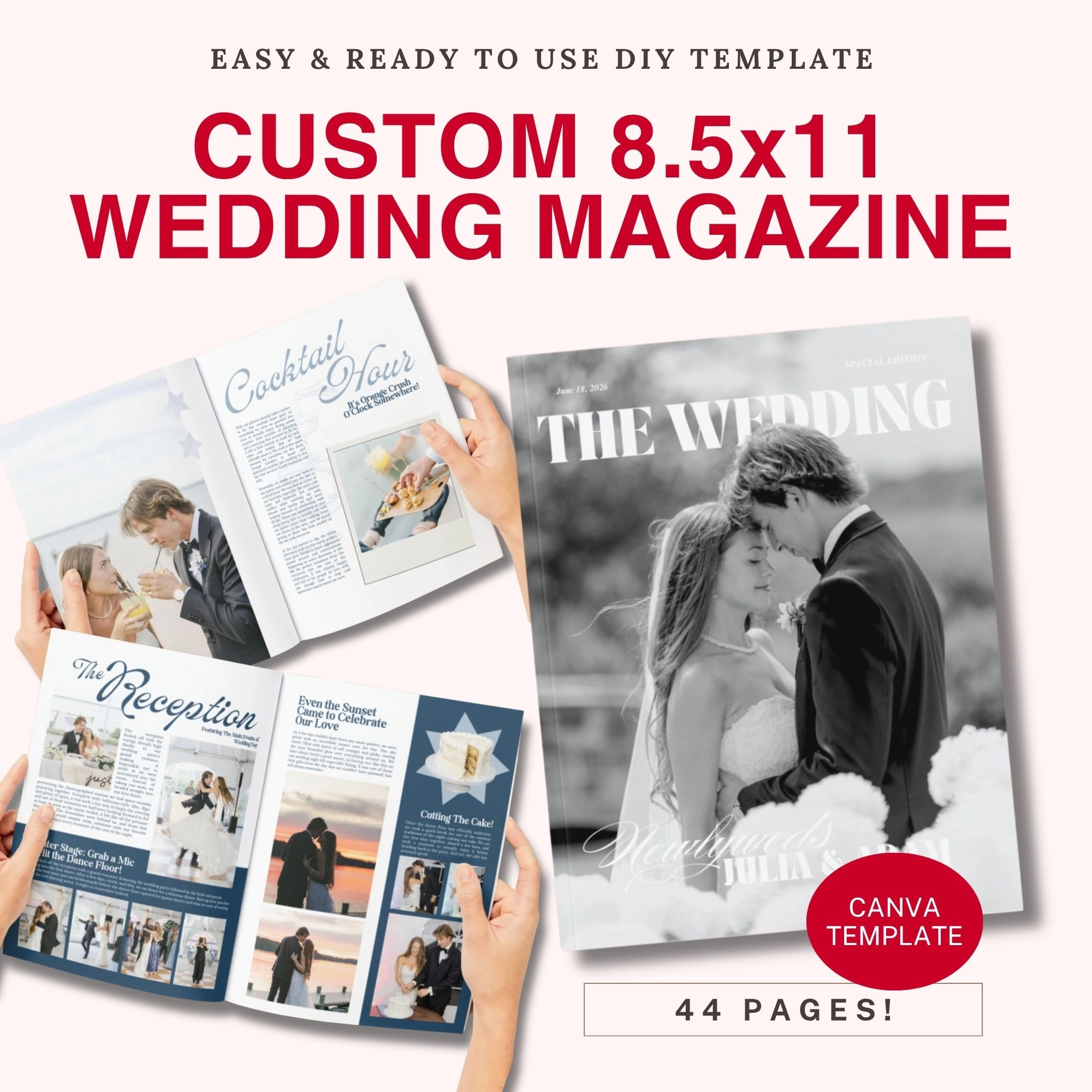 Canva Wedding Magazine Template