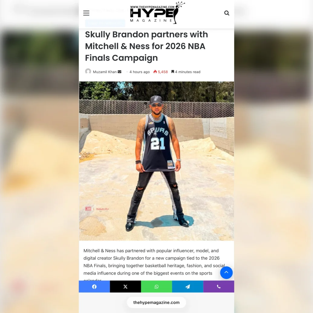 The Hype Magazine | Skully Brandon partners with Mitchell & Ness for 2026 NBA Finals Campaign