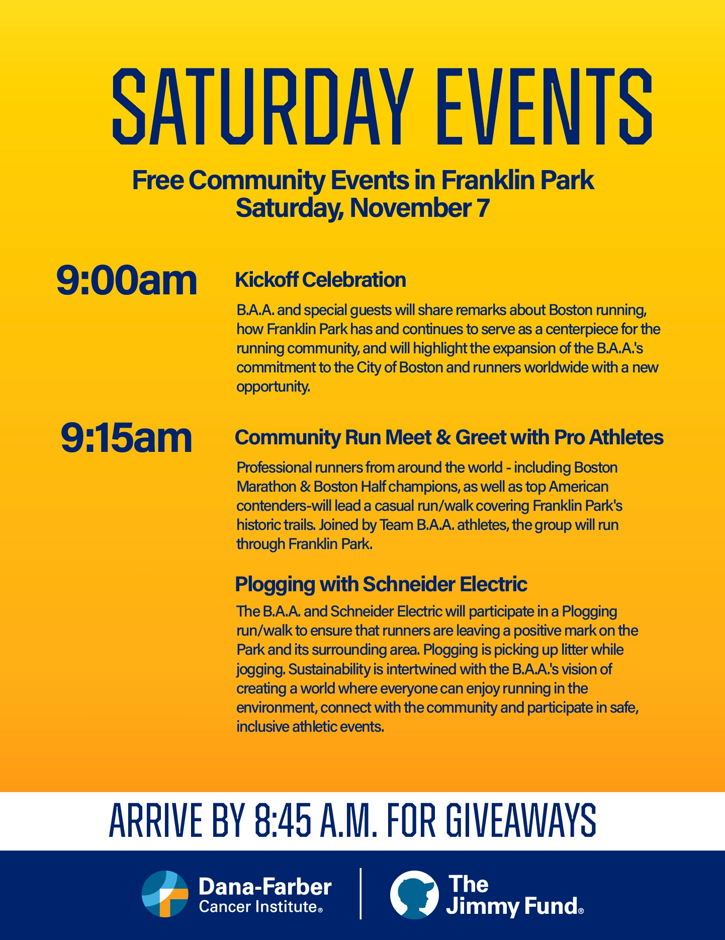RSVP to FREE Community Events in Franklin Park