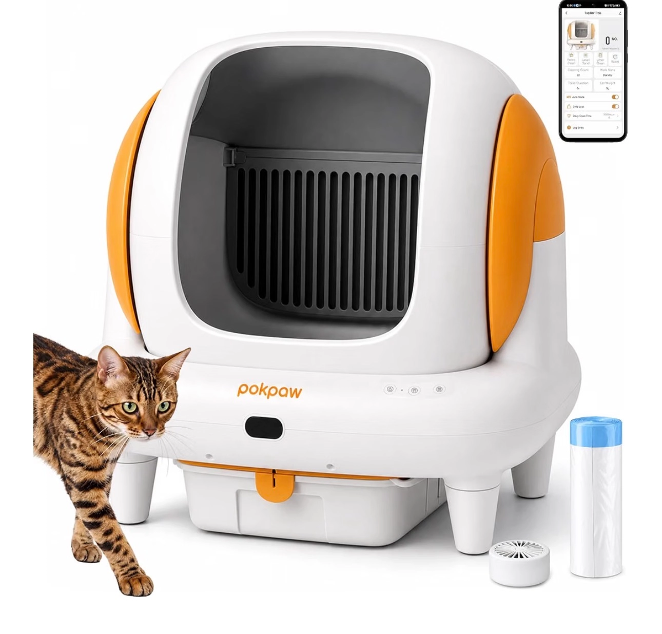 Pokpaw Automatic Cat Litter Box on sale now
