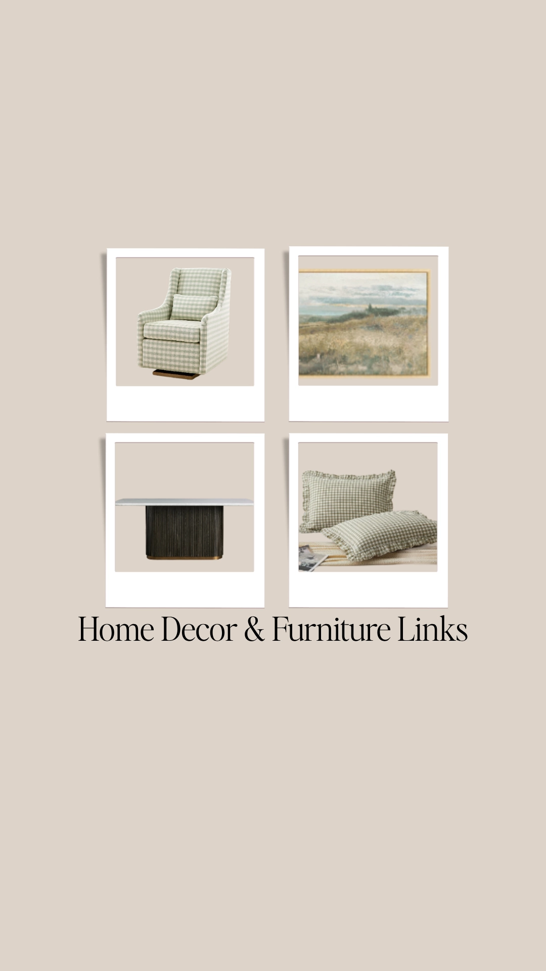 Home Decor & Furniture Links