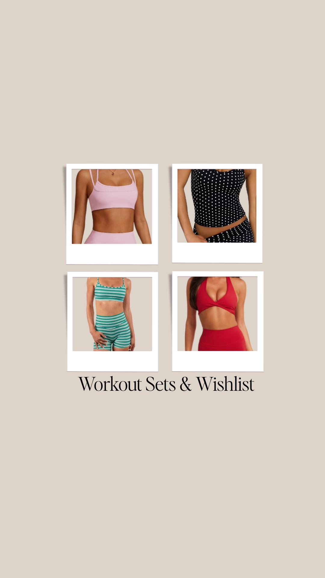 My Workout Sets & Wishlist