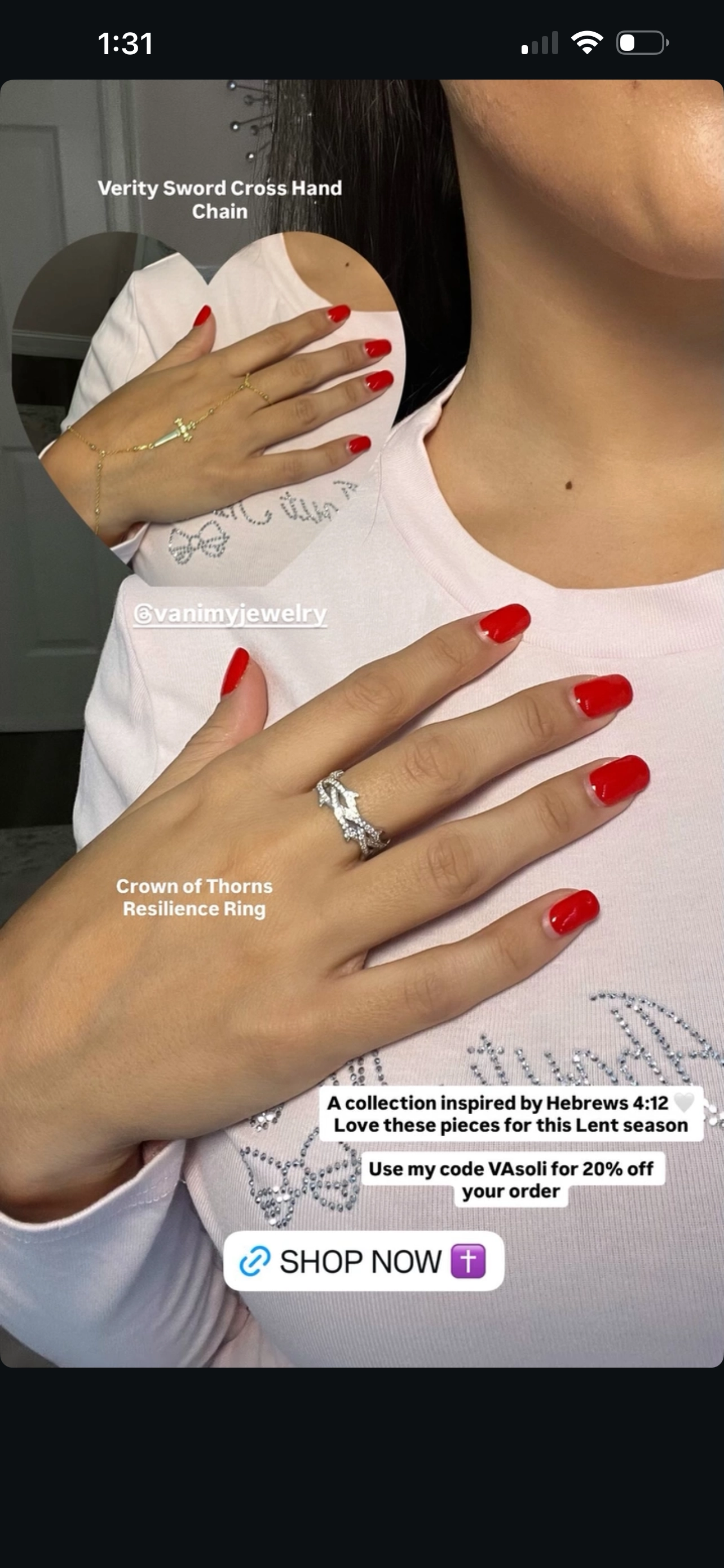 Vanimy Jewelry - Code: VAsoli
