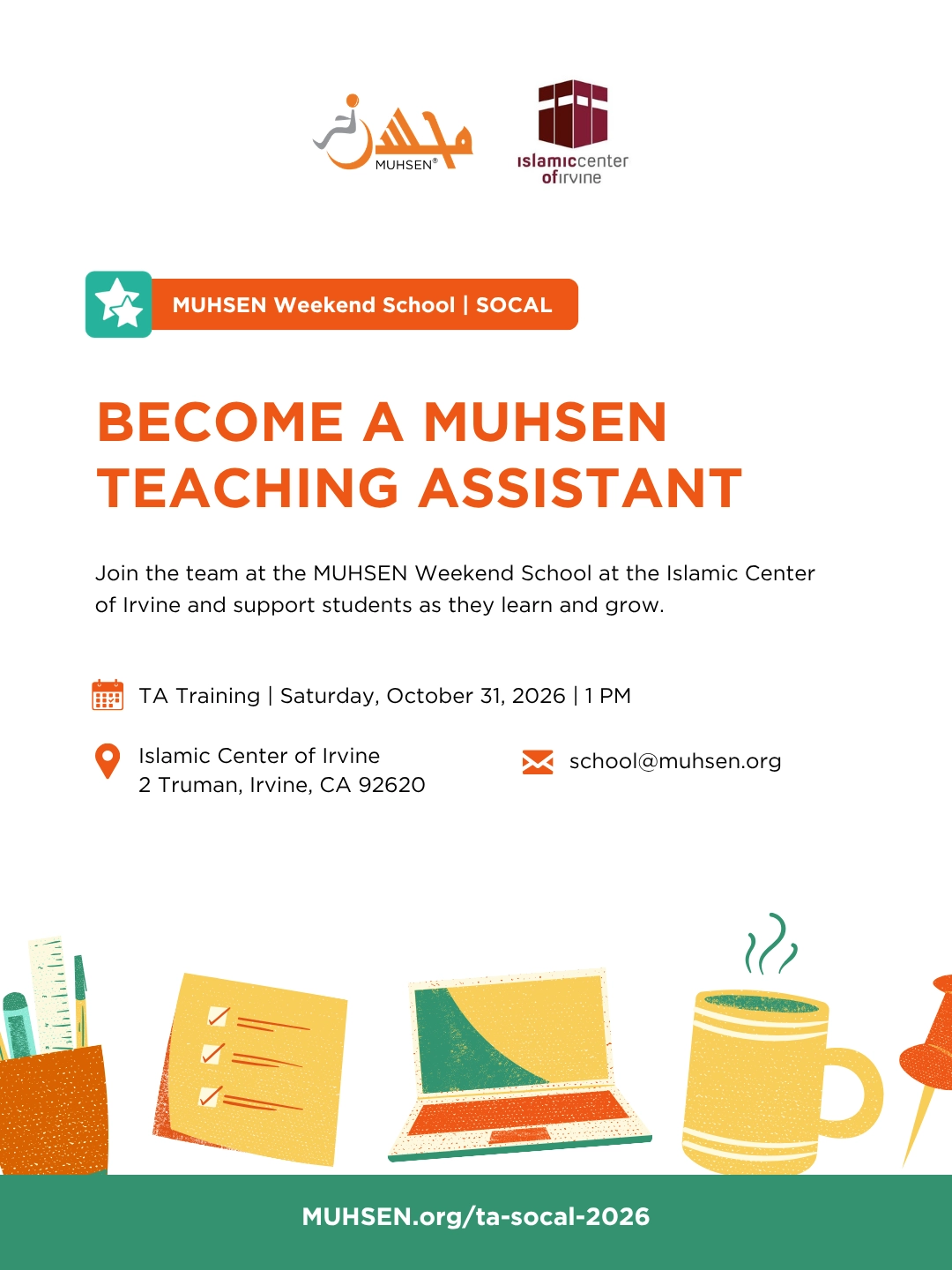 Become A MUHSEN TEACHING ASSISTANT